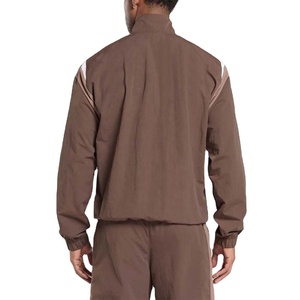 Survêtement coupe-vent en nylon zippé grande taille avec bande réfléchissante par sublimation pour homme 2027 - Product Image 4