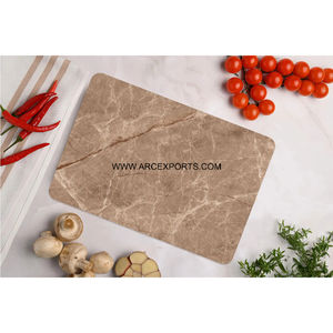 Tabla de cortar de mármol gris artesanal, tabla de cortar de mármol marrón de alta calidad para cortar verduras y uso en la cocina - Product Image 1