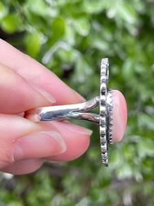 แหวนหอยสังข์สีชมพูทำด้วยมือทำจาก925เครื่องประดับเงินสเตอร์ลิงตะวันตกเฉียงใต้ - Product Image 2