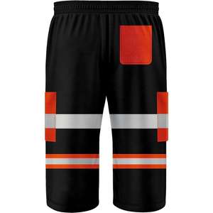 Vente à chaud de shorts cargo réfléchissants pour hommes vêtements de travail de construction haute visibilité au prix d'usine - Product Image 6