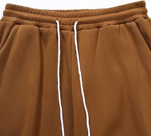 ชุดวอร์มลำลองคอวีผ้าฝ้ายฟลีซหลากสีพิมพ์โลโก้ตามสั่งสำหรับผู้ชายและผู้หญิง - Product Image 4