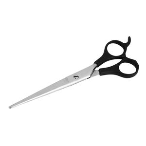 Ciseaux de coiffeur en acier inoxydable à vis dorées avec manche en plastique noir pour la coupe de cheveux professionnelle et les stylistes de salon - Product Image 4