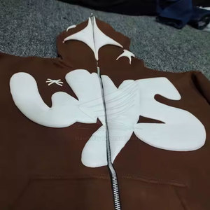 Diseño personalizado Algodón Poliéster Hecho Cara completa Cremallera Sudaderas Peso ligero Calidad superior Cara completa Basics Cremallera Sudaderas - Product Image 4