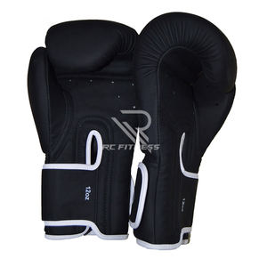 Gants de MMA professionnels en cuir noir de haute qualité avec logo personnalisé, 12 oz, pour adultes, design à lacets, pour l'entraînement, vente en gros - Product Image 5