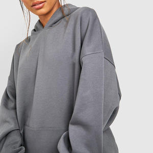 Sudaderas con capucha para mujer, jersey de gran tamaño, Sudadera con capucha, informal, de algodón, Polar, estilo básico, manga larga, ropa cálida de invierno - Product Image 4