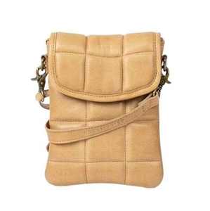 Women's Classic Style Genuine Leather Sling <b>Bag</b> with Cotton Lining Zipper Closure Custom Designs Accepted for Girls - Product Image 3