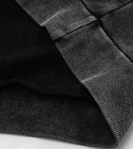 Sudadera básica lisa de gran tamaño para hombre, jersey de tela de algodón pesado, sudadera con estilo inspirado en ropa de calle moderna - Product Image 5