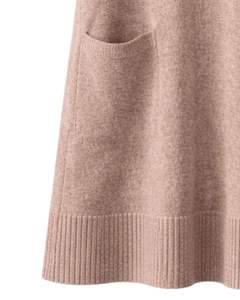 Gilet en tricot sans manches pour femme, col en V, doux, en acrylique, pour l'hiver, superposition décontractée, fabricant personnalisé, OEM, vente en gros, marque - Product Image 5