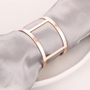 Custom-crafted Stainless Steel Napkin Rings with Intricate Details and a Corrosion-resistant Finished for Luxurious <b>Table</b> Decor - Product Image 4