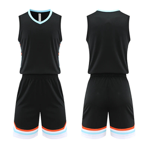 ออกแบบชุดบาสเก็ตบอลที่ไม่ซ้ำใคร ขายส่งชุดบาสเก็ตบอลทีม ชุดบาสเก็ตบอลผู้ชายผ้าโพลีเอสเตอร์พร้อมกางเกง - Product Image 1