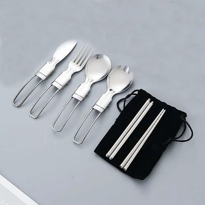 Juego de cubiertos de acero inoxidable Chapado en plata con asas de diseño superior de 4 tenedores, cuchara, cuchillo, productos seguros para lavavajillas, juego de cubiertos - Product Image 4