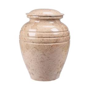 Urne funéraire en céramique rustique émaillée faite à la main avec couvercle de luxe, urne commémorative pour adulte, fabricant OEM en gros. - Product Image 2