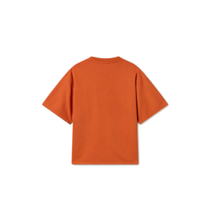 Propre modèle développé Logo personnalisé coupe et coudre T-Shirt 300 GSM 'Orange Rust 'haute qualité 100% coton longue longueur - Product Image 2