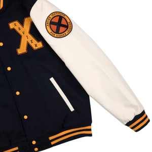 Blouson aviateur en laine vintage personnalisé pour hommes, universitaire, baseball, style letterman, col montant brodé, hiver patchwork - Product Image 4