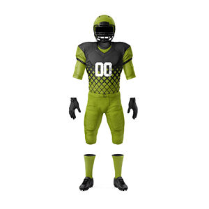 Ensemble de maillots de football américain personnalisés les plus populaires, uniforme de sport respirant avec impression personnalisée et option de taille supérieure - Product Image 5