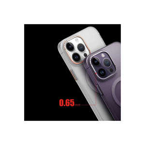 Coque de protection antichoc et anti-traces de doigts Netzy compatible avec la recharge pour 14 Pro 14 Plus 13 Pro Max - PC rigide givré - Product Image 3