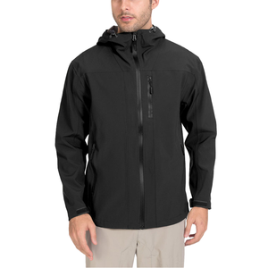 Solid Color <b>Lightweight</b> Winter Windbreaker <b>Jacket</b> Men Front Hooded Contrasting Colors Custom Made Breathable Premium Design - Product Image 3