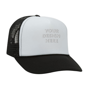 Venta al por mayor de sombreros de espuma de camionero de 5 paneles personalizados 2D 3D bordado logotipos malla trasera gorras transpirables ligeras Vietnam fábrica de impuestos bajos - Product Image 6