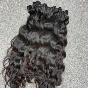 Onda natural en Trama Venta al por mayor Extensiones de cabello humano Cabello crudo Un donante - Product Image 5