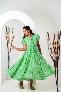 Perfectamente hecho a mano algodón mujeres vestidos Casual corto Maxi sólido personalizado Color bohemio Casual verano y primavera Maxi vestidos conjunto - Product Image 5