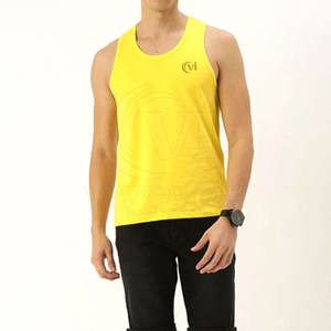 Camiseta sin mangas para hombre de talla grande de secado rápido de Color personalizado, tejido de punto a precio mayorista transpirable, novedad de 2025 - Product Image 4