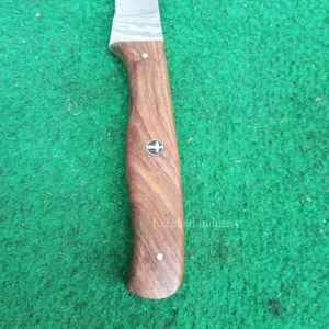 มีดหั่นเนื้อเหล็กดามัสกัสทำด้วยมือมีดทำครัวคมพิเศษพร้อมด้ามไม้ - Product Image 4