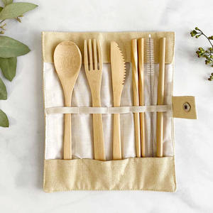 Fabricant vietnamien ensemble de couverts en bambou pour pique-nique en plein air camping kit d'ustensiles de voyage durable - Product Image 1