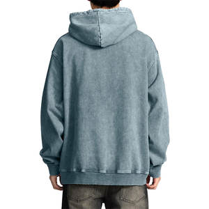 Fabricants de vêtements de qualité supérieure, sweats à capuche pour hommes, lavage à l'acide, logo personnalisé, prix de gros, sweats à capuche lavés à l'acide - Product Image 4