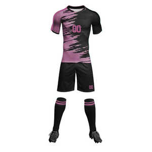 Uniforme de fútbol moderno con colores llamativos, tejido de malla transpirable, sensación de secado rápido y costuras resistentes para práctica diaria. - Product Image 5