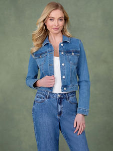 Chaqueta vaquera de manga larga para mujer - Product Image 2