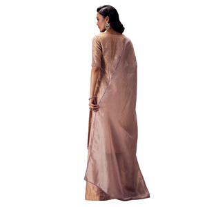 Vente en gros de vêtements ethniques pour femmes OEM fournisseur d'usine de vêtements Kurta brocart lilas avec Palazzo et Dupatta - Product Image 5