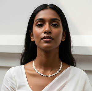 Collier à maillons minimaliste moderne en argent 925 plaqué or rhodié de haute qualité pour femmes Cadeau pendentif mode à porter au quotidien - Product Image 2