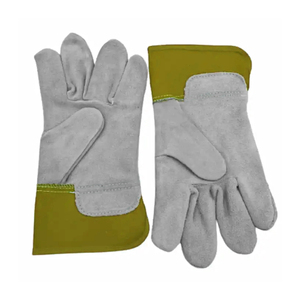 2025 capa superior de piel de vaca Protección Laboral suave resistente al desgaste soldador ciclismo llevar guantes de trabajo de cuero protector para hombres - Product Image 5