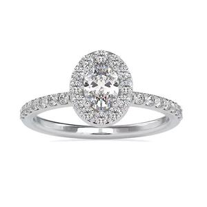 Elegante archivo 3D STL de anillo de diamantes para descargar | Perfecto para impresión 3D. Solo un archivo digital STL - Product Image 1