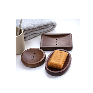 Accesorio de baño Jabonera de madera natural Jabonera cuadrada para diferentes formas y venta - Product Image 1