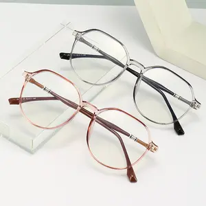日本设计圆形眼镜女式定制眼框眼镜