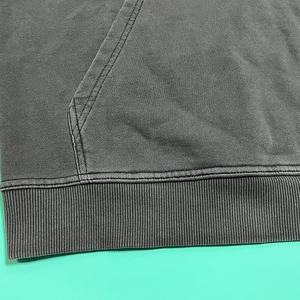 OEM hombres lavado desgastado Sudadera con capucha pulóver lavado ácido Hip Hop sudaderas con capucha Streetwear hombres personalizado pantalla impresión sudaderas con capucha - Product Image 4