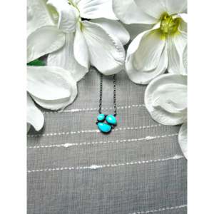 Kingman Turquoise & Sterling Silver Necklace Navajo-<b>Crafted</b> Cultural Collectible Jewelry One-of-a-Kind Piece - Product Image 1