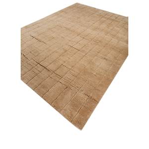 พรมขนสัตว์ถักมือสีเบจและสีน้ำตาลลายจิ๊กซอว์รูปสี่เหลี่ยมผืนผ้าสำหรับห้องนั่งเล่น พรมปูพื้นทางเข้าบ้าน ห้องโถง รุ่น Ra-1131 (Cs-01) - Product Image 2