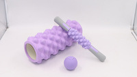 Ensemble de rouleaux en mousse professionnels pour le yoga et le Pilates avec bâton de massage et balles pour la remise en forme, la récupération et l'entraînement de la flexibilité