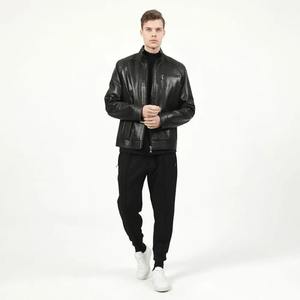 Nouveau design de vestes de qualité supérieure Veste en cuir à imprimé léopard pour hommes élégants coupe ajustée Vestes pour hommes de grande taille - Product Image 5