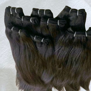 Paquets de cheveux humains droits non traités | Extensions de cheveux de temple indien vierges bruts | Vente en gros de cheveux naturels 100% - Product Image 6