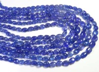 Magnifiques perles ovales en Tanzanite bleue naturelle, de haute qualité, lisses, polies, transparentes, traitées thermiquement, pleochroïques, 5x4-9x6mm