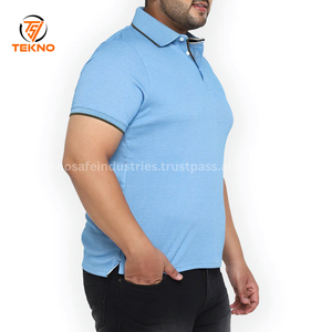 2025 hombres para camisetas Polo 100% algodón de alta calidad de talla grande elegante logotipo bordado personalizado transpirable servicio OEM - Product Image 3