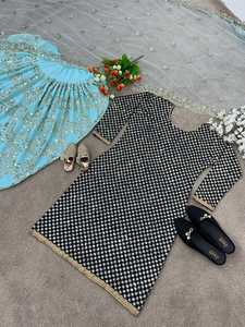 เปิดตัวชุดเดรสงานปาร์ตี้ดีไซน์ใหม่ ท็อป โดติ ซัลวาร์ และผ้าคลุมไหล่ ตัดเย็บสำเร็จพร้อมสวมใส่ ชุดแบบดั้งเดิม - Product Image 3