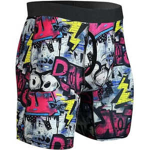 Sous-vêtements athlétiques pour hommes XXL, boxers en maille de haute qualité, taille classique, jambes longues, logo à la taille, 90% polyester, 10% élasthanne - Product Image 4