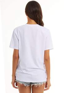 Tarif de gros Design personnalisé T-shirt à col rond imprimé personnalisé T-shirt à manches courtes pour femmes - Product Image 2