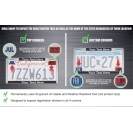 All States Car Metal License Plate Frames Durable Stainless Steel Aluminum <b>Plastic</b> LED Versatile Material Options - Product Image 5