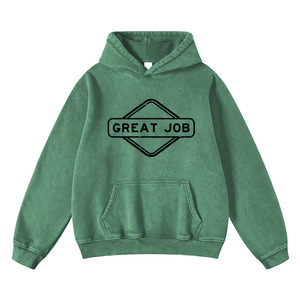 New Arrival Acid Wash Hoodie For Men's Long Sleeve Oversize Casual Wear Fall Winter Adult Men's Hoodies With Front Pocket - Product Image 2