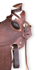 Ensemble de selle de ranch Western en cuir marron sculpté à la main, type anglais, pour cheval, toutes tailles, prix d'usine - Product Image 3